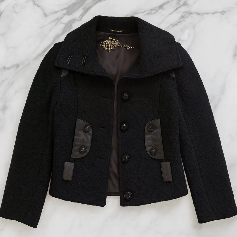 Mackage Azia Wool & Leather Jacket - Picture 3 of 7